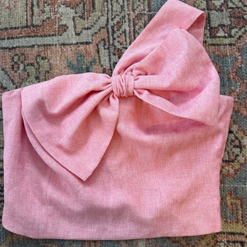 Current Air Pink Bow Top
